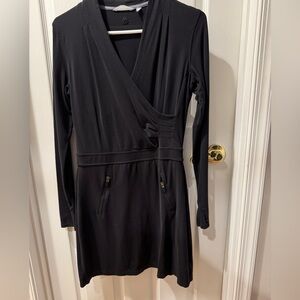Athleta Long Sleeve Dress with Front Zipper Detail Size Small